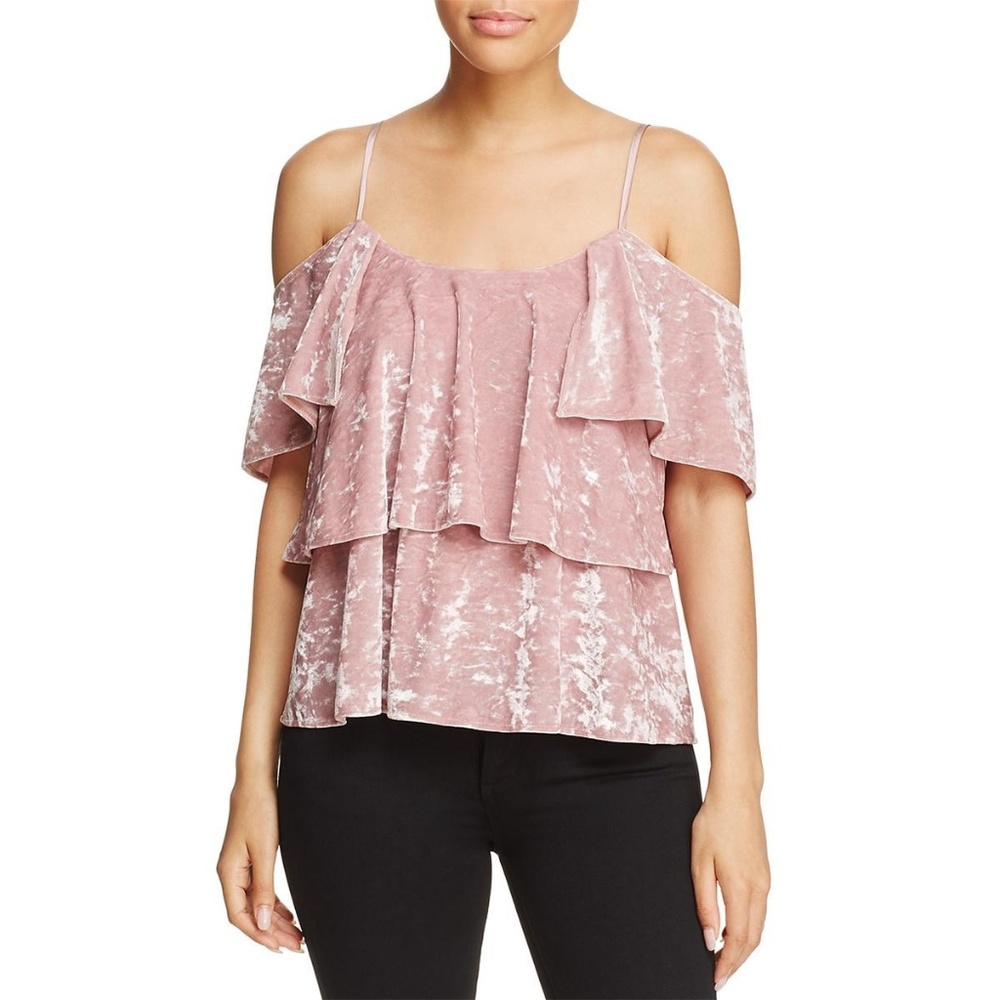 Show Me York MuMu NWT Rosalie Velvet Blouse